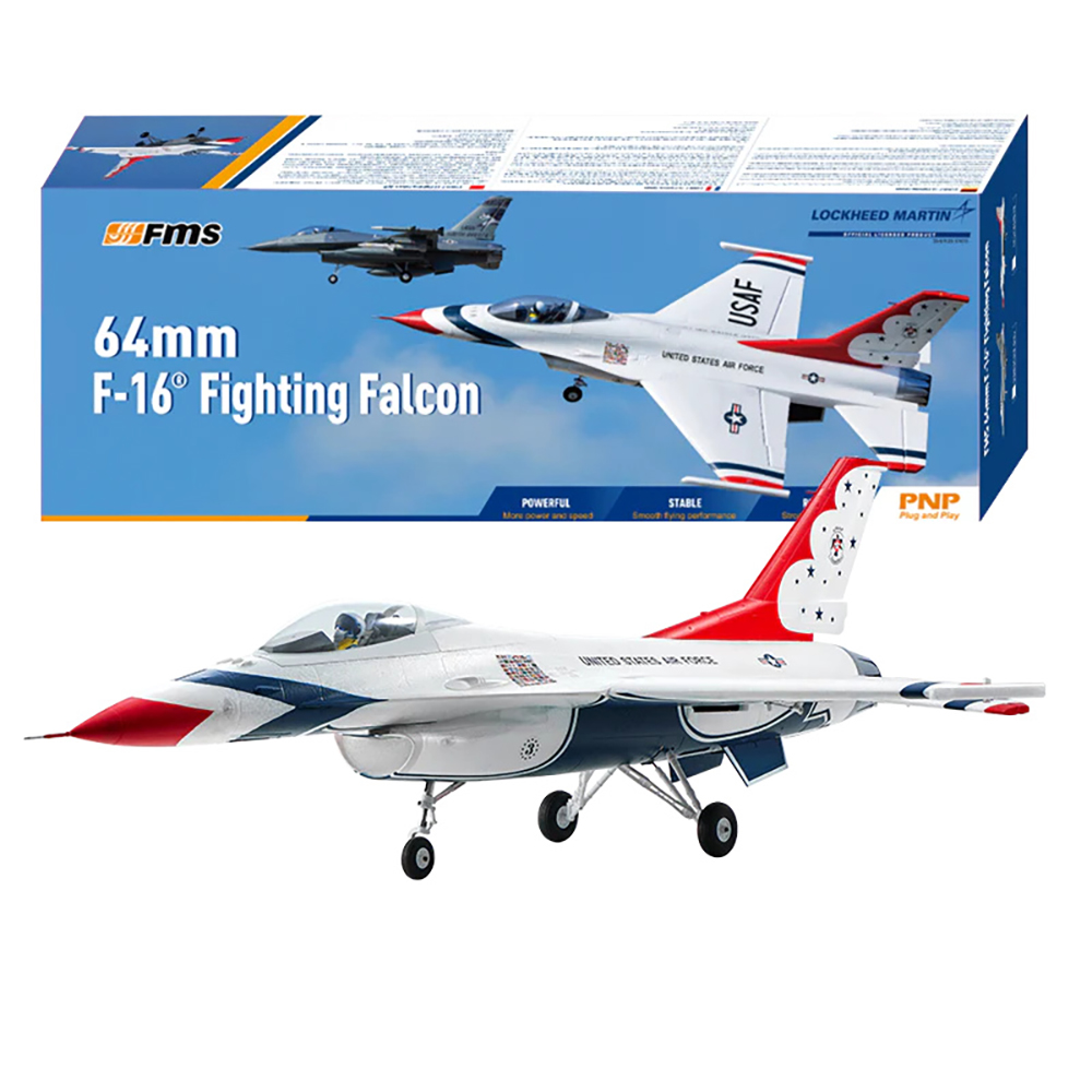 FMS-F-16-Fighting-Falcon-64mm-EDF-Jet-EPO-RC-Flugzeug-Jaumlger-PNP-2021856-30